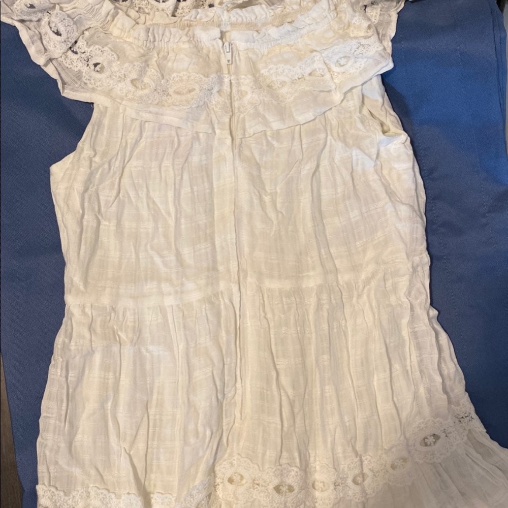 Xhilaration White Lined Off the Shoulder Dress